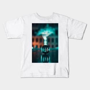 Neon-Lit Crystal Ball Kids T-Shirt